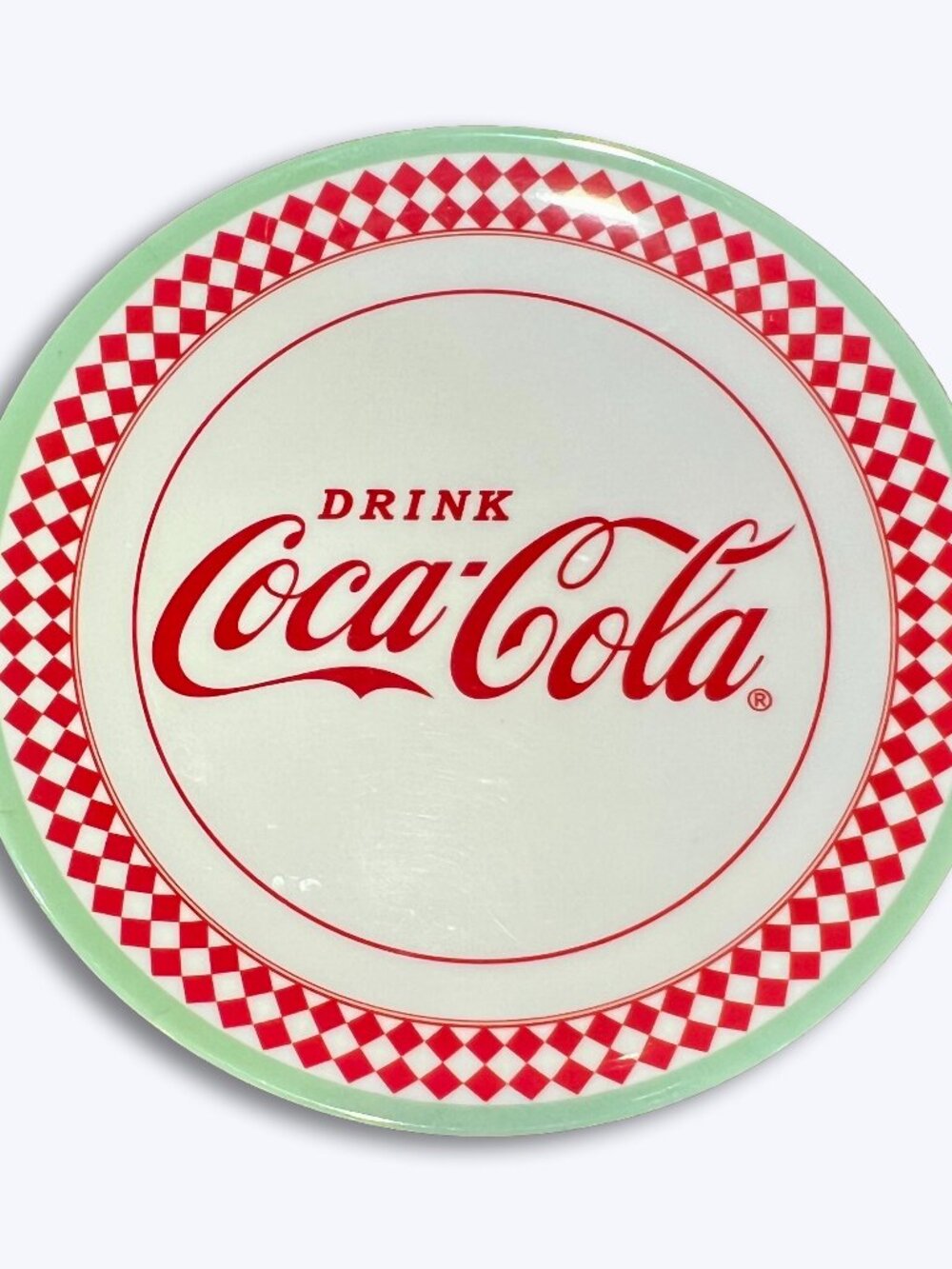 Coca Cola Coke Melamine Dinner Plates Set 8 Red White Retro Picnic BBQ Party 10"